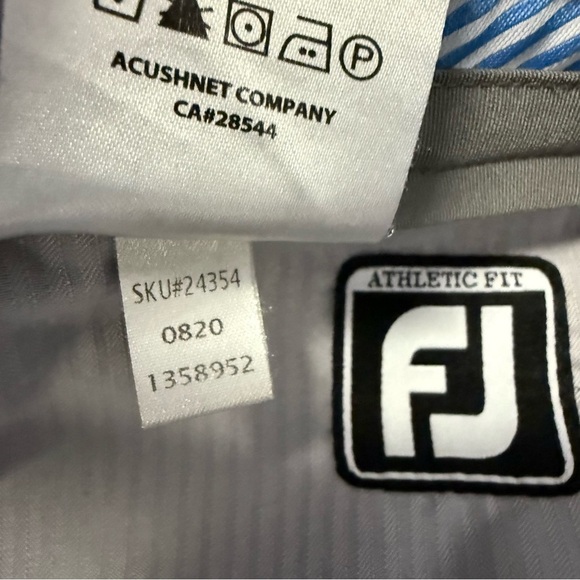 FootJoy Men’s Golf Pants Athletic Fit Size 33x30 Gray - Picture 4 of 8